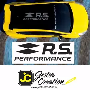 RS Performance Toit – Sticker pour Renault Clio 4 RS FlexOAuto