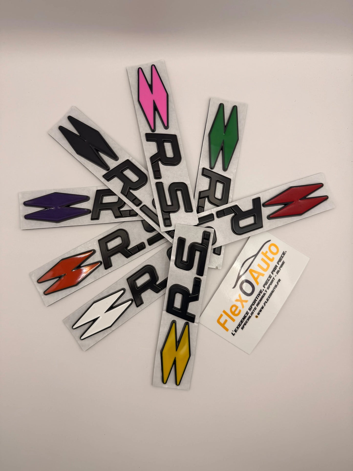 Badge R.S. Renault sport monogramme FlexOAuto