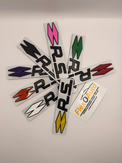 Badge R.S. Renault sport monogramme FlexOAuto