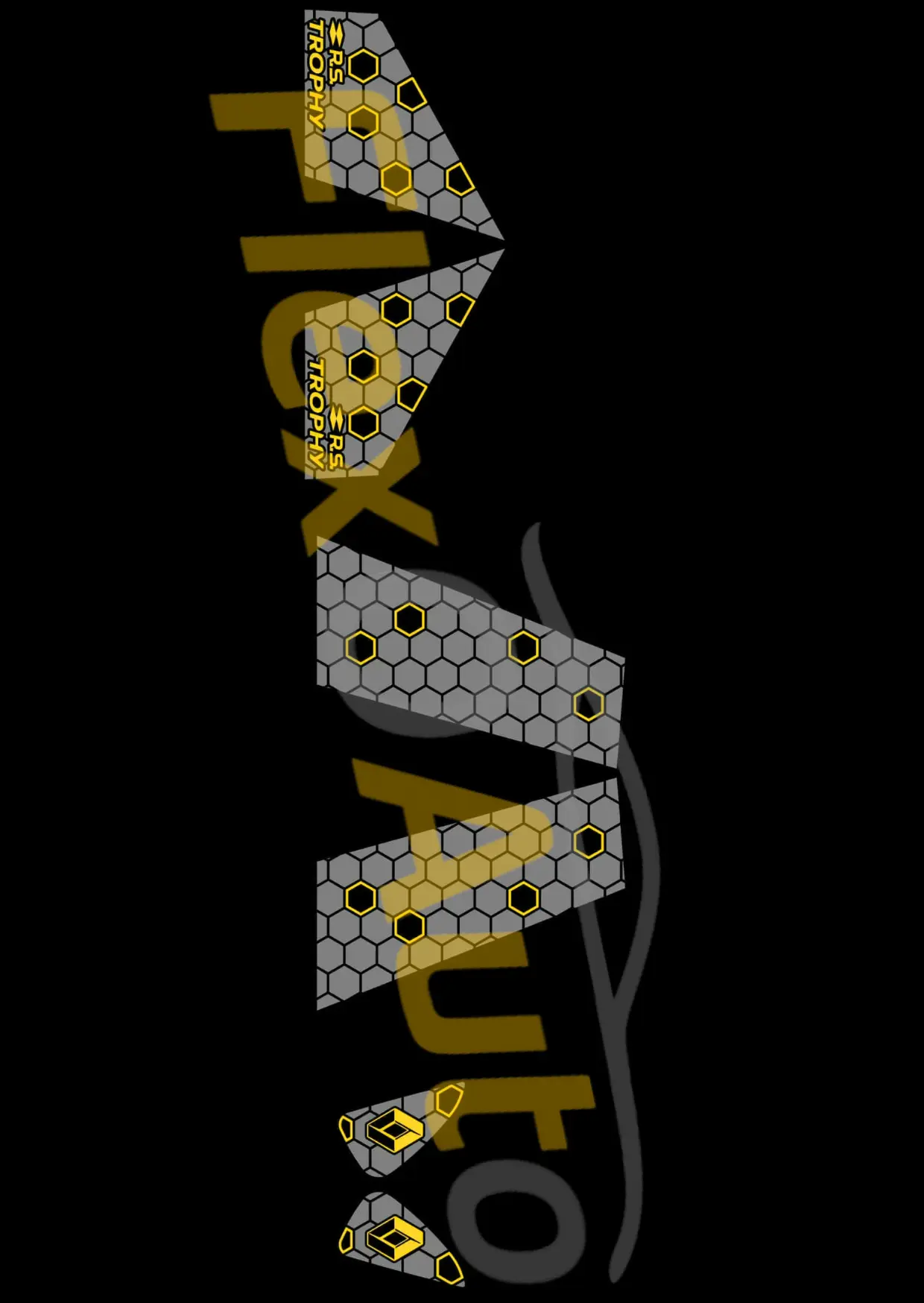 Kit déco Trophy Clio 4 RS – Custode & montant de porte | FlexOauto (Plusieurs coloris disponibles) FlexOAuto