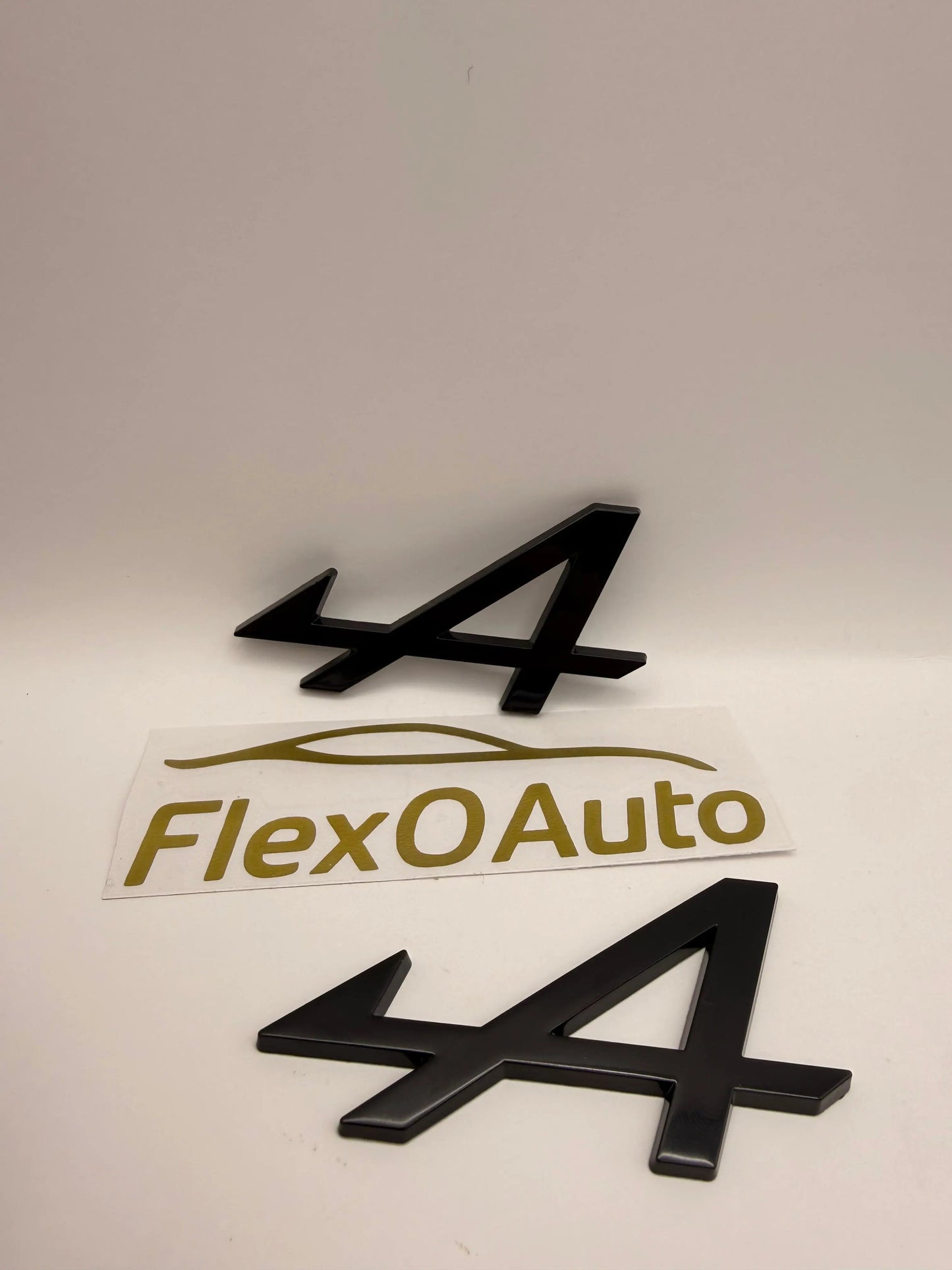 Monogramme Alpine noir –Logo A compatible A110, A110S, GT – FlexOauto FlexOAuto