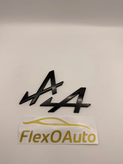 Monogramme Alpine noir –Logo A compatible A110, A110S, GT – FlexOauto FlexOAuto
