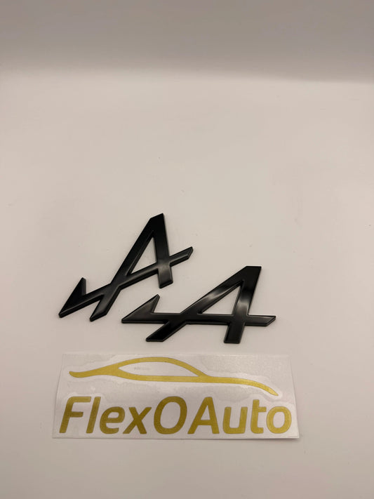 Monogramme Alpine noir –Logo A compatible A110, A110S, GT – FlexOauto FlexOAuto