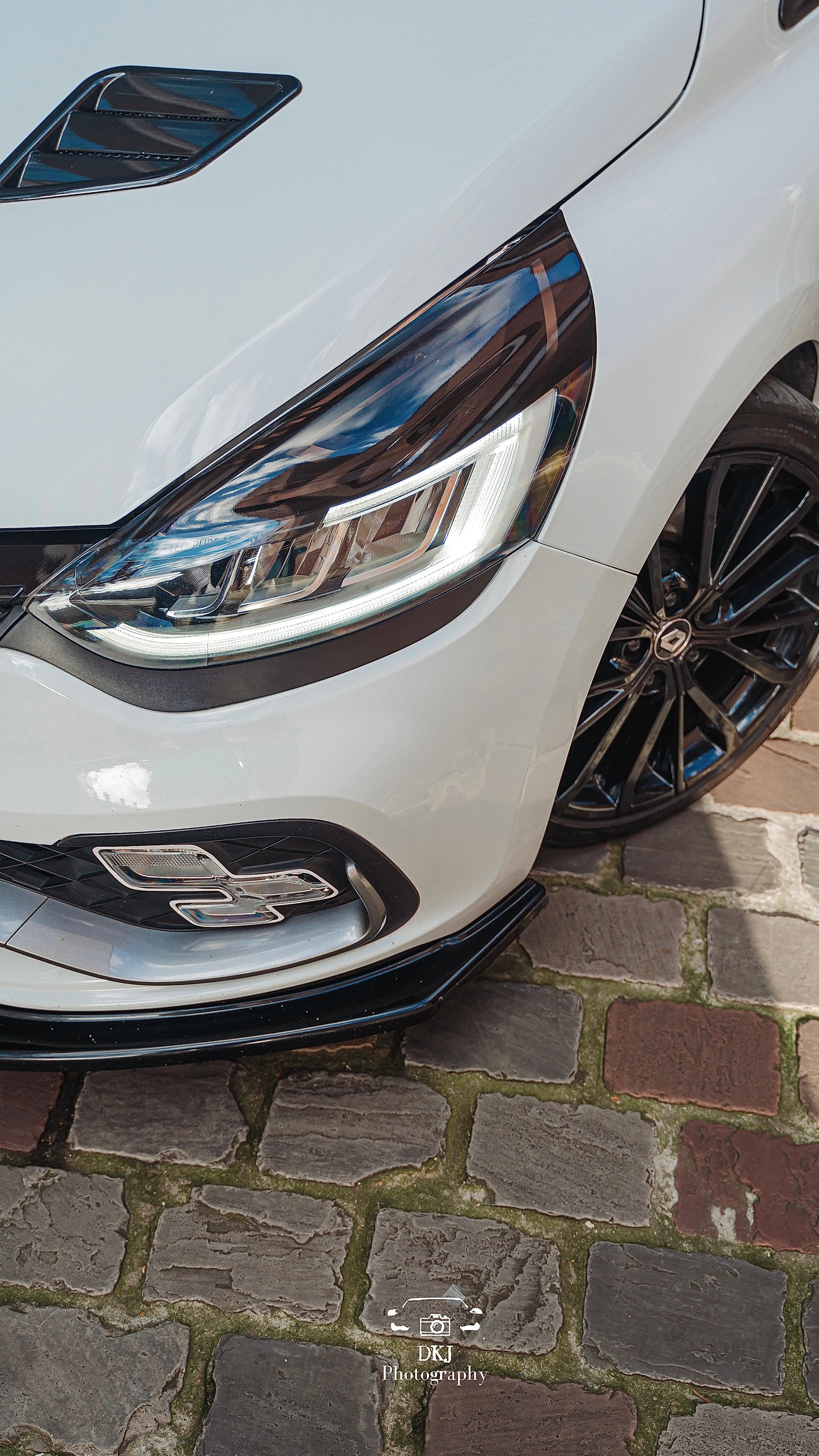 Paupières de phares Clio 4 RS–Film teinté noir gloss (pack complet) FlexOAuto