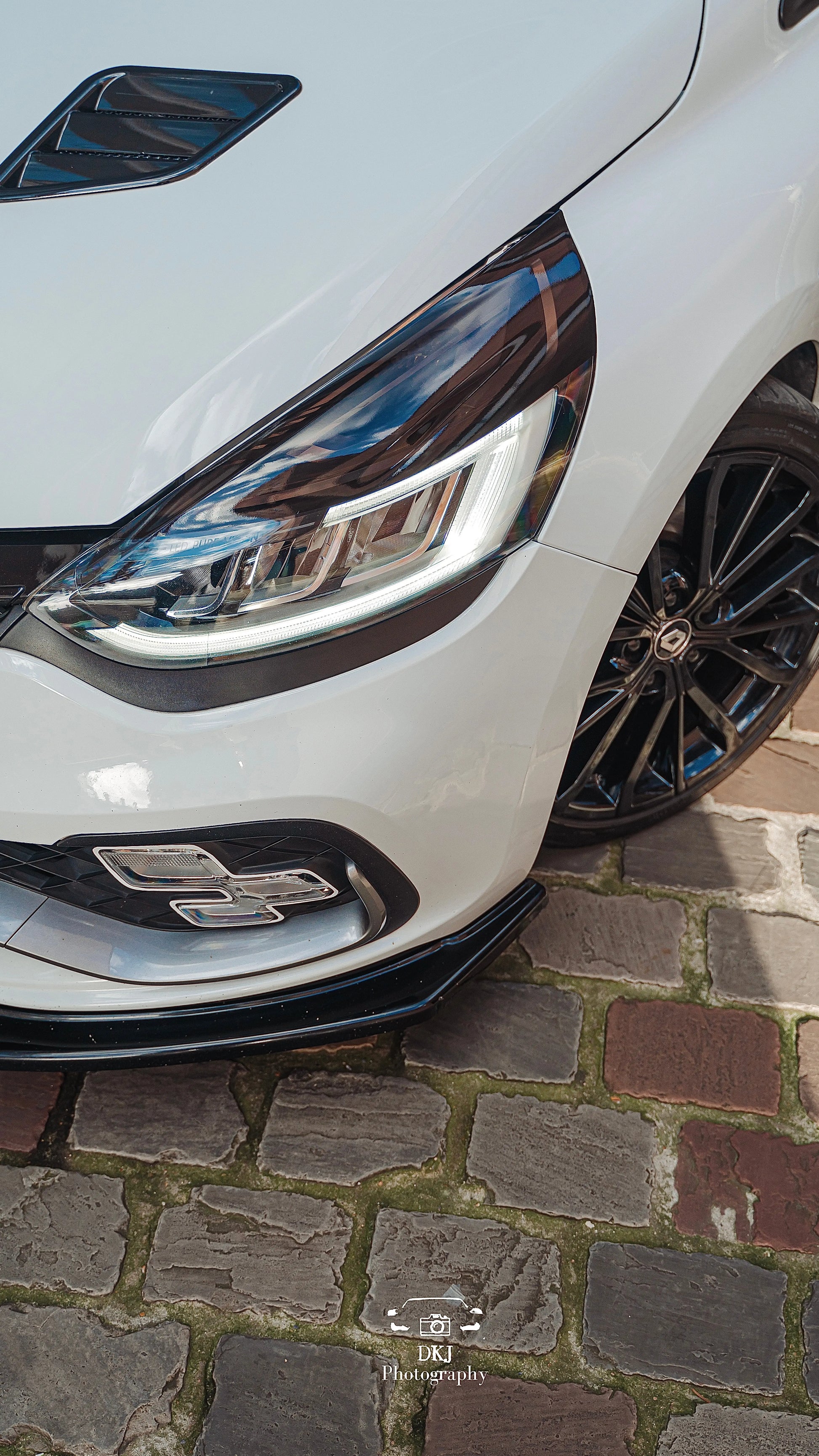 Paupières de phares Clio 4 RS–Film teinté noir gloss (pack complet) FlexOAuto