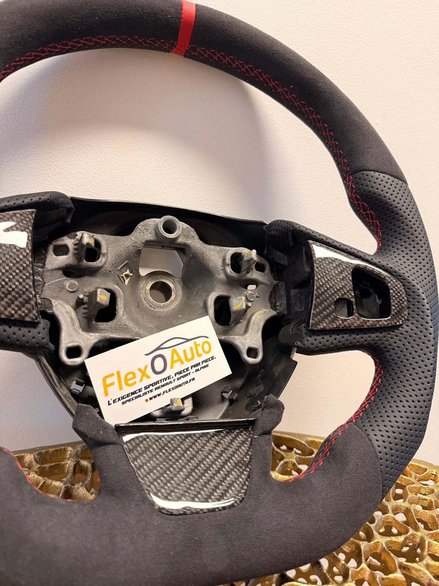 Volant Sport Alcantara & Cuir Perforé – Renault Clio 4 RS / GT - FlexOAuto