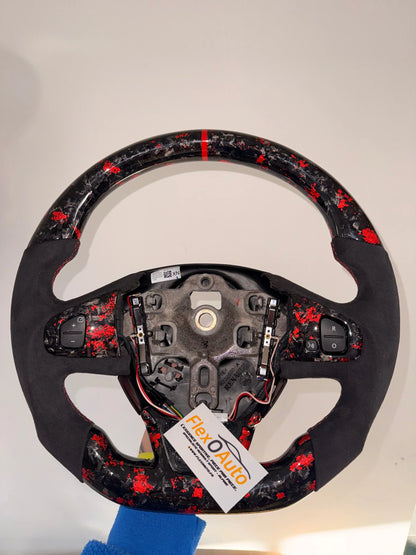 Volant Clio 4 RS Carbone Forgé Rouge – Alcantara FlexOAuto