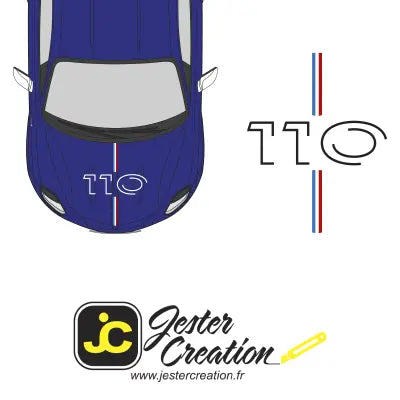 Stickers Alpine – Capot a110 FlexOAuto