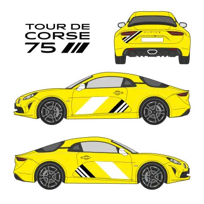 Kit Vinyle Covering Imprimé ALPINE TOUR DE CORSE FlexOAuto