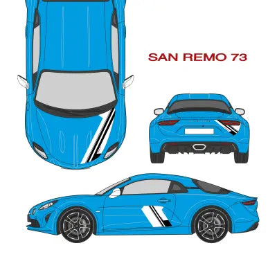 Kit Vinyle Covering Imprimé ALPINE SAN REMO FlexOAuto