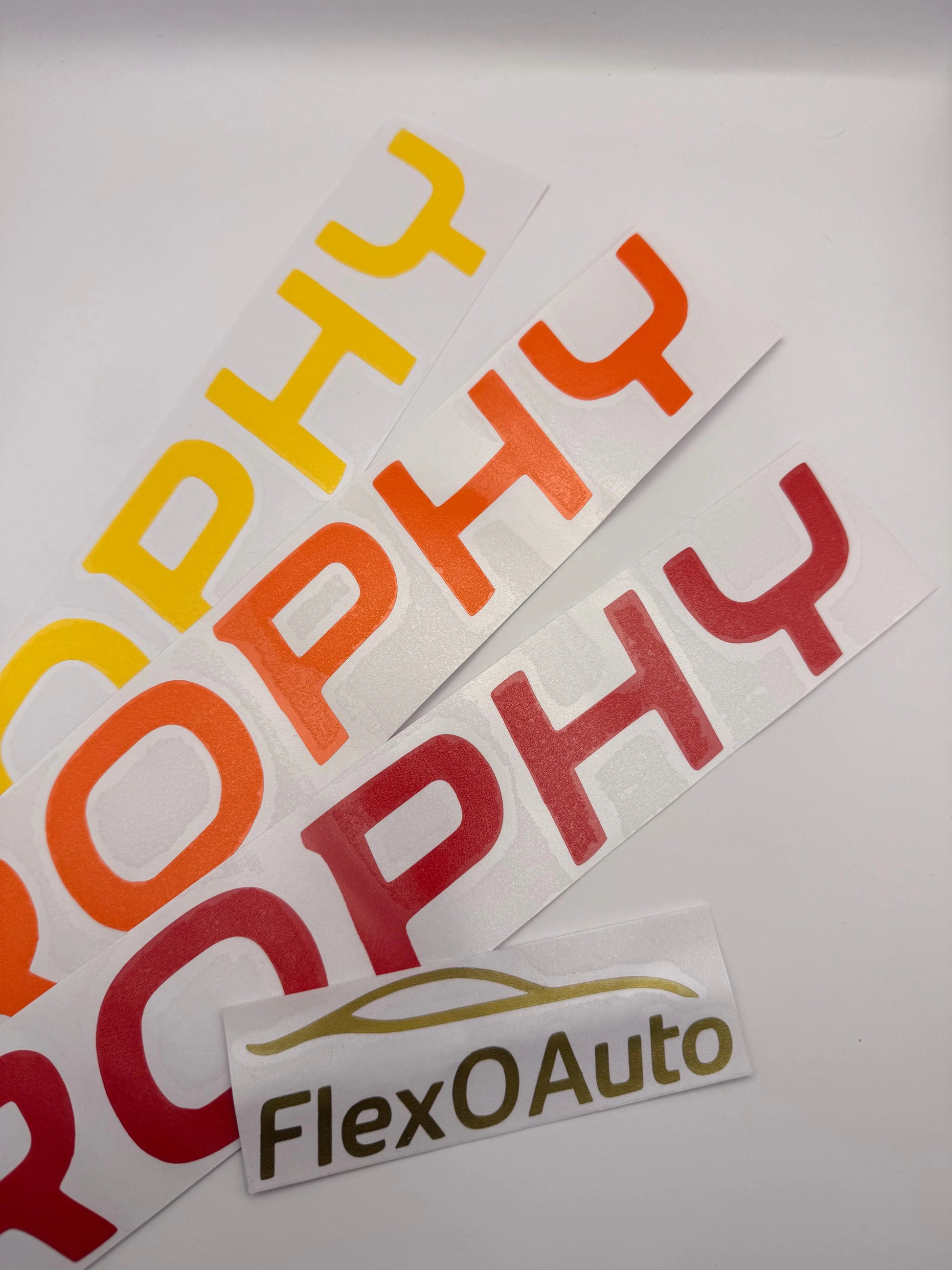 Autocollant « TROPHY » –Lame avant Megane RS FlexOAuto