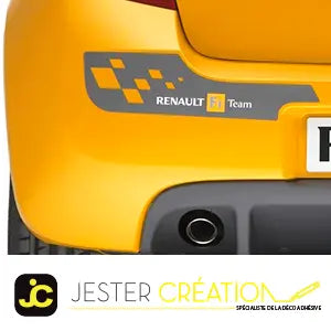 Sticker Arrière Renault Clio 3 RS – F1 Team FlexOAuto
