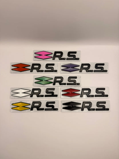 Badge R.S. Renault sport monogramme FlexOAuto