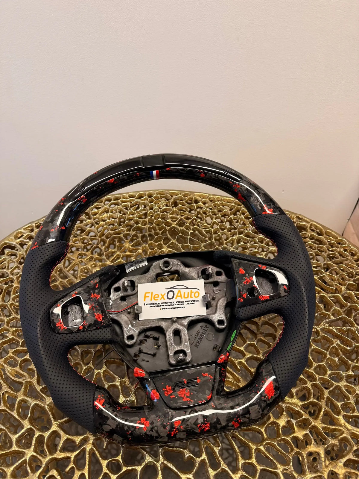 Volant carbone Clio 4 Rs shiftlight FlexOAuto