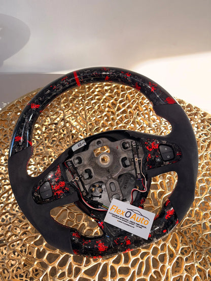 Volant Clio 4 RS Carbone Forgé Rouge – Alcantara FlexOAuto