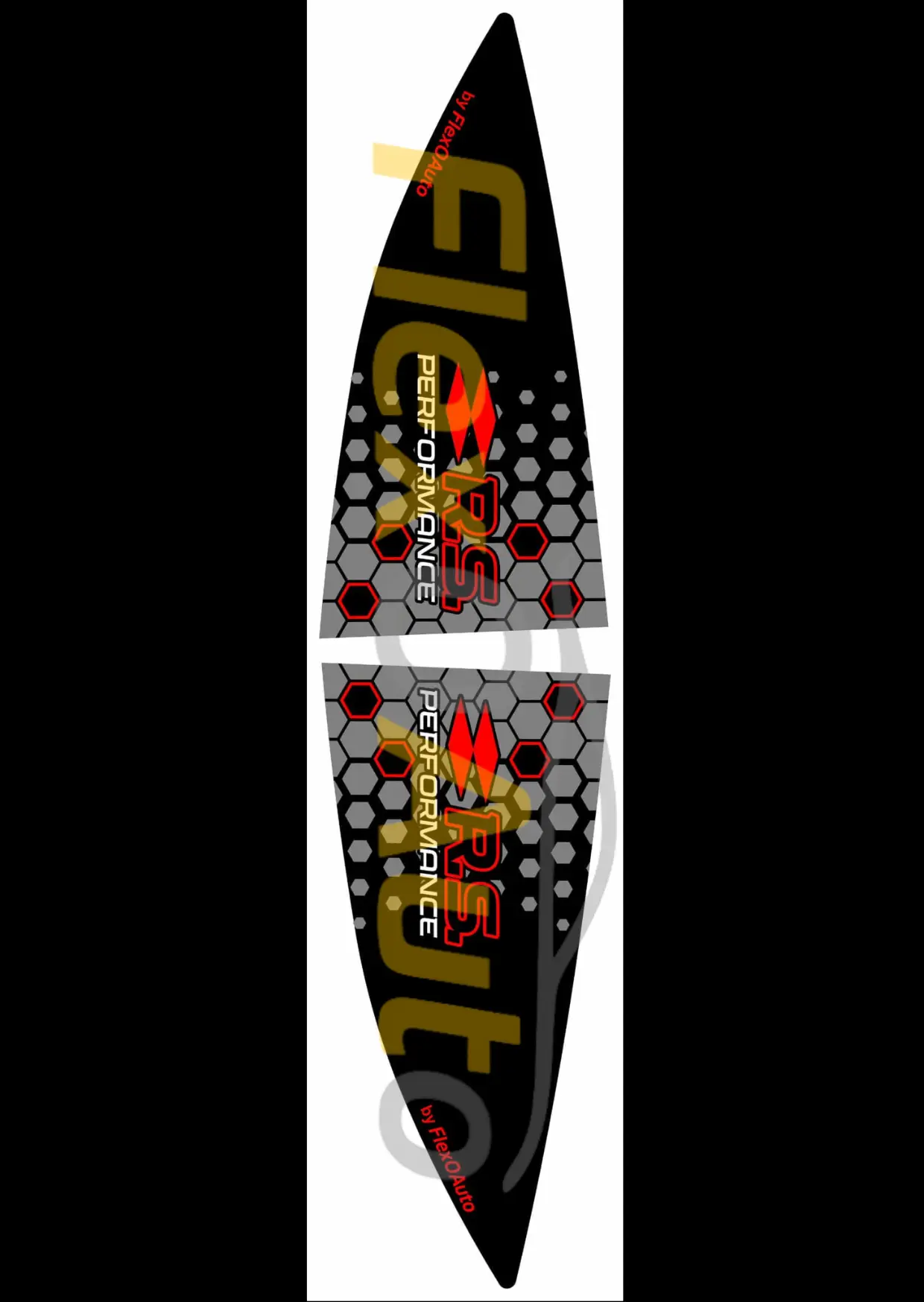 Décoration custode Megane 3 RS – RS Performance by FlexOauto ( plusieurs couleurs disponibles ) FlexOAuto