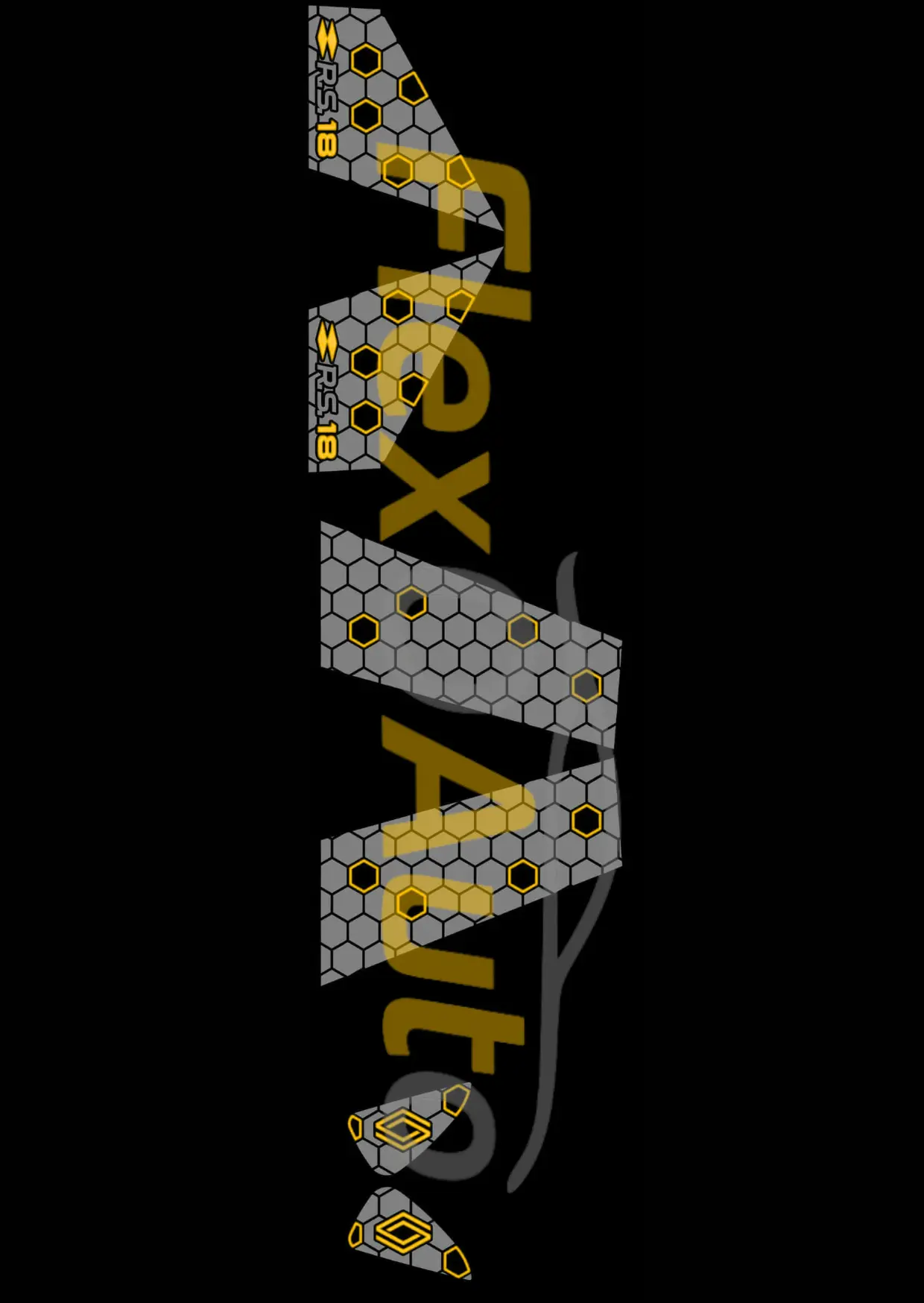 Décoration custode & montant de porte RS18 – Clio 4 RS / Standard – By FlexOauto (Plusieurs coloris disponibles) FlexOAuto