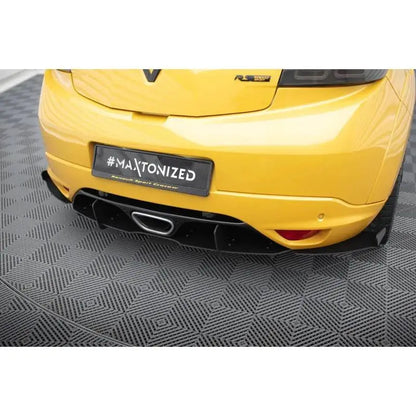 Maxton - DIFFUSEUR ARRIERE RENAULT MEGANE MK3 RS NOIR BRILLANT FlexOAuto