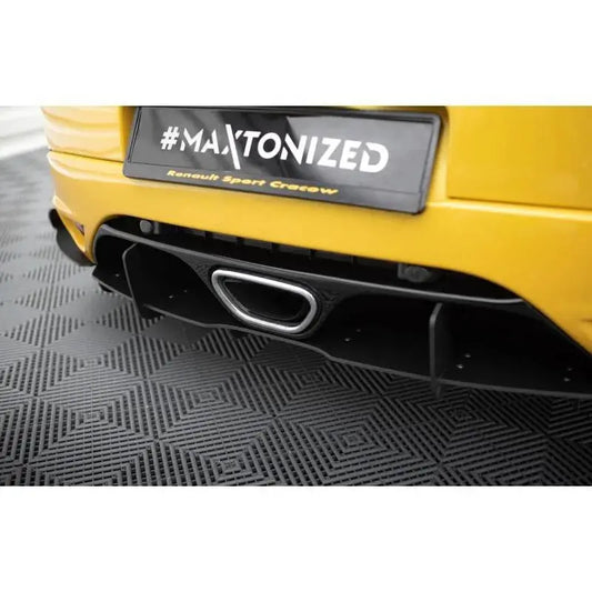 Maxton - DIFFUSEUR ARRIERE RENAULT MEGANE MK3 RS NOIR BRILLANT FlexOAuto