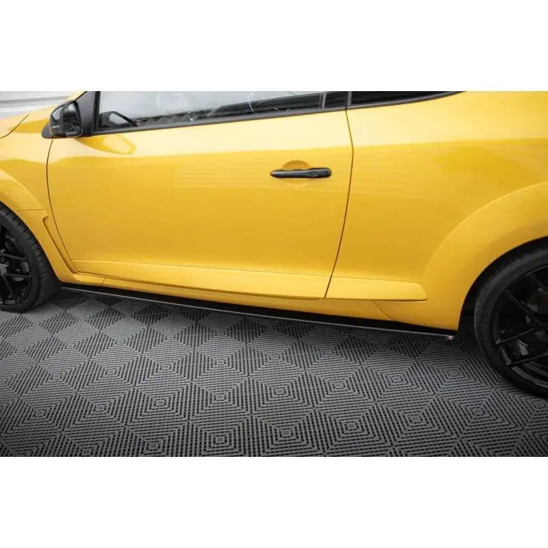 Maxton - RAJOUTS DES BAS DE CAISSE POUR RENAULT MEGANE 3 RS Noir Brillant FlexOAuto
