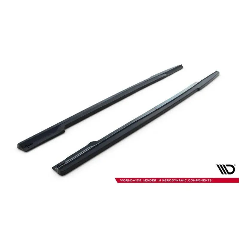 Maxton - SET DES DIFFUSEUR DES BAS DE CAISSE RENAULT CLIO MK4 RS Noir Brillant FlexOAuto