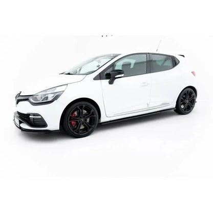 Maxton - SET DES DIFFUSEUR DES BAS DE CAISSE RENAULT CLIO MK4 RS Noir Brillant FlexOAuto