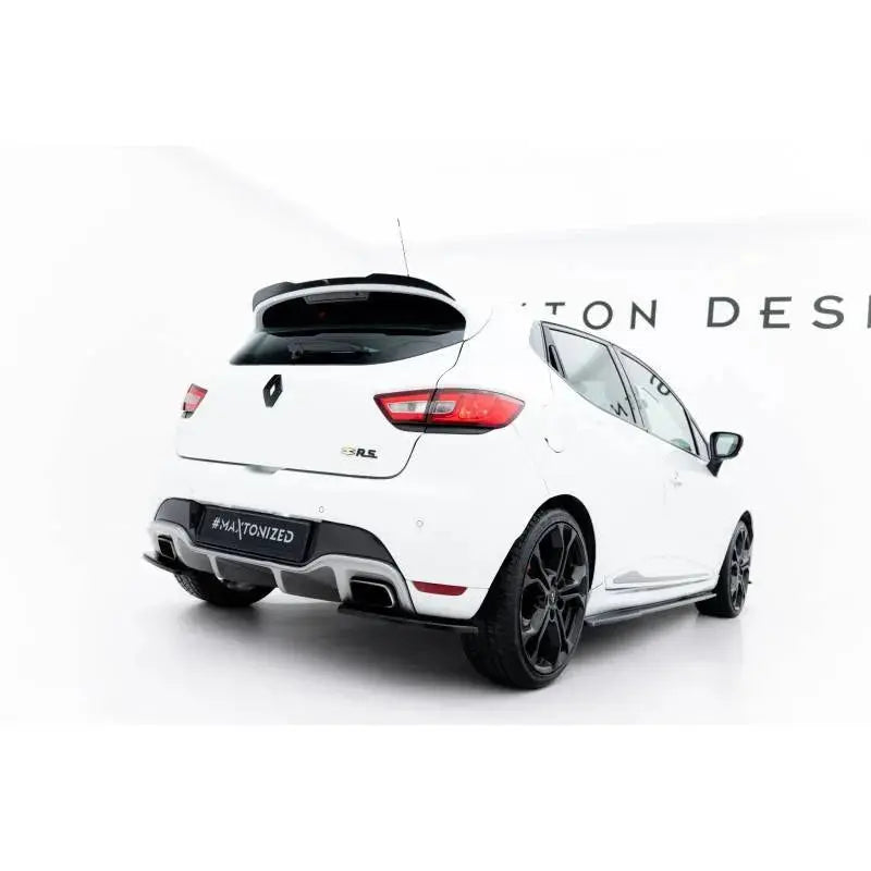 Maxton - EXTENSION BECQUET RENAULT CLIO MK4 RS Noir Brillant FlexOAuto