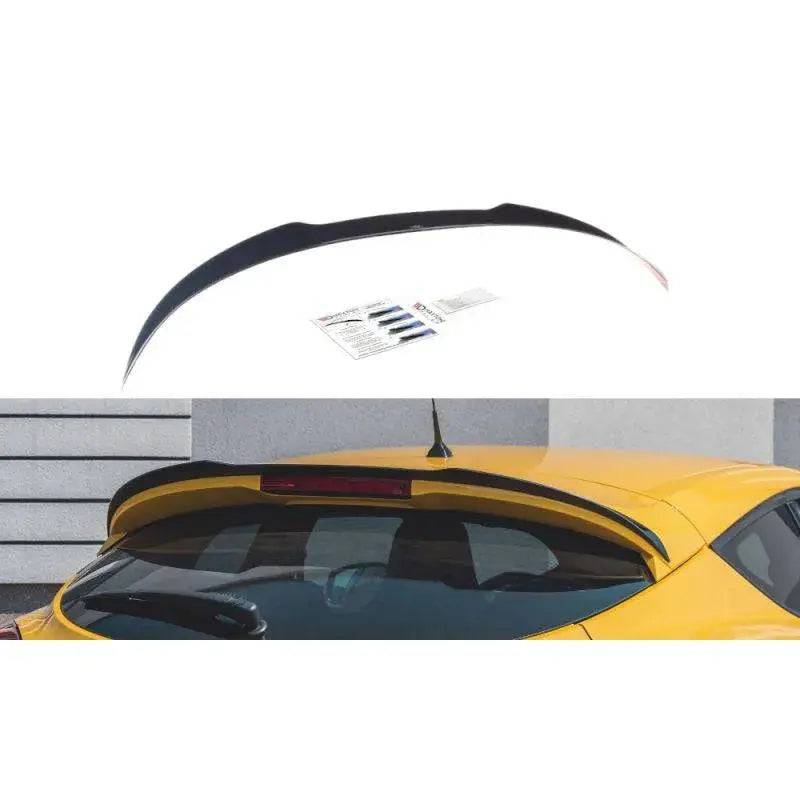 Maxton - EXTENSION BECQUET Renault Megane 3 RS Noir Brillant FlexOAuto
