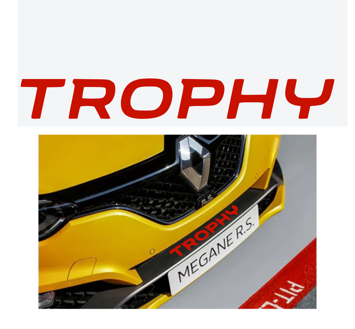Sticker "TROPHY" – Lame avant Megane R.S FlexOAuto